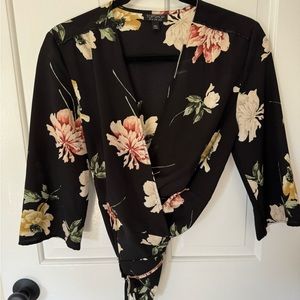 Vintage TopShop wrap shirt